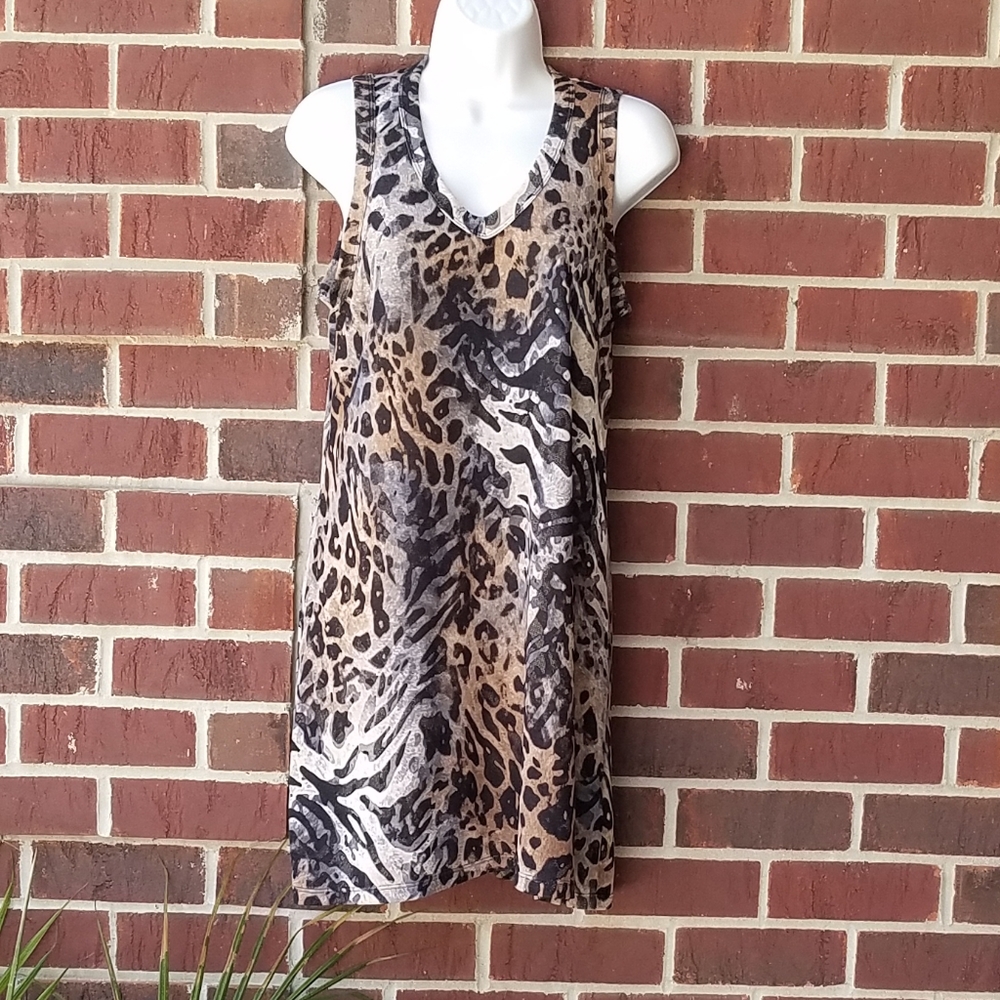 KLD beautiful animal print shift dress